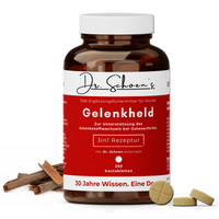 Dose Dr. Schoen's Gelenkheld, Diät-Ergänzungsfuttermittel für Hunde, 3in1-Rezeptur mit 250 Kautabletten